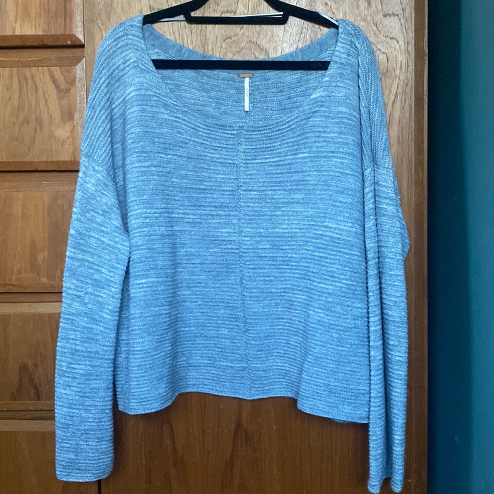 Free people baby blue sweater